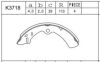 ASIMCO K3718 Brake Shoe Set